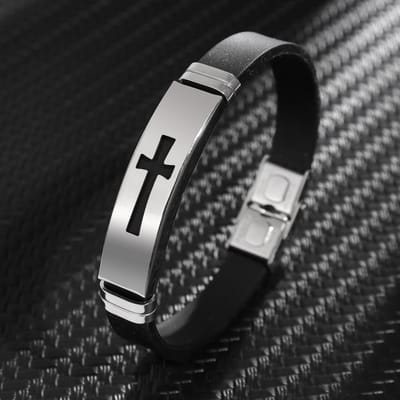 VANDAAG VERZONDEN - Armband - Cor&Sinho® - Kruis - Christelijk - Metaal