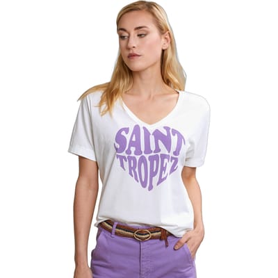 River Woods Off White/purple Fantasy T-shirt Short Sleeves Size: L | T-Shirts Outlet | Dames | Paars
