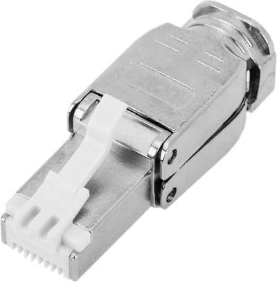 BeMatik - Cat.6A RJ45 mannelijke FTP-connector krimpen zonder gereedschap