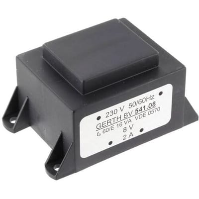 Gerth PTA541502 Printtransformator 1 x 230 V 2 x 7.50 V/AC 16 VA 1066 mA