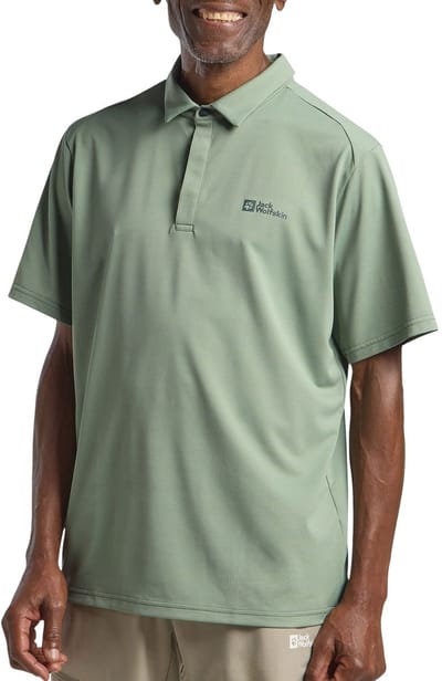 Jack Wolfskin Delgani Polo Men - Polo - Heren - Groen - Maat M