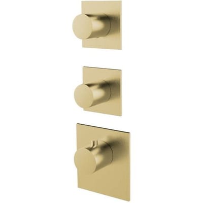 Herzbach DESIGN iX PVD LOGIC XL 2 colour set for universal thermostat module 21.522015.1.41