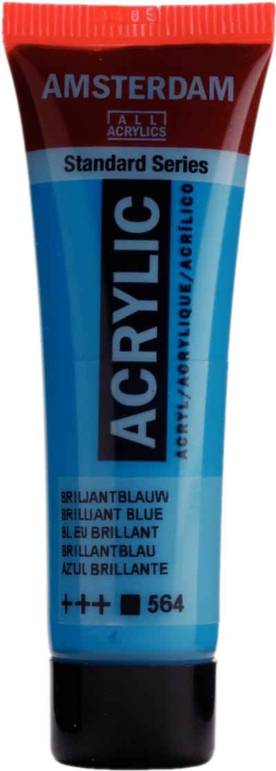 Verf - Acryl - 564 - Briljant blauw - Amsterdam - 20ml