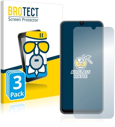 BROTECT - Screenprotector voor Samsung Galaxy M30s - Folie Beschermfolie Beschermglas matte 3 Stuks