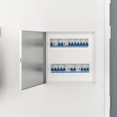 vidaXL - Access - Panel - Wit - 53 - x - 53 - x - 3 - cm - Staal