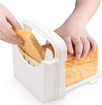 Opvouwbare Broodsnijmachine met Verstelbare Dikte - Snijmachine voor Perfecte Plakjes Toast, Sandwiches en Meer