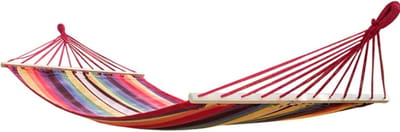 Buiten Hangmat - Kampeerhangmat - Ontspannen in de natuur - Dubbelstrengs nylon touw - 200 x 80 cm - Gekleurd
