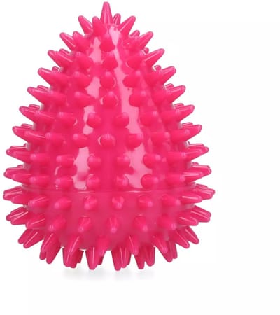 Dog Comets Cosmic Egg - M - Hondenspeelgoed - Drijvend Ei met Pieper - Onvoorspelbare Stuiter - Roze