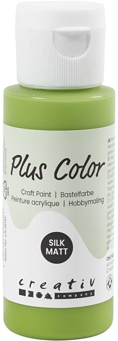 Plus Color Acrylverf, leaf green, 60 ml/ 1 fles