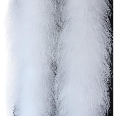 DIY Pluizige Marabou Veer Boa 2M voor Bruiloft Feest Kostuum Knutselen Podium Decoratie Donsige Veren Boas DIY Pluimen 50Gram 22Gram 22G wit