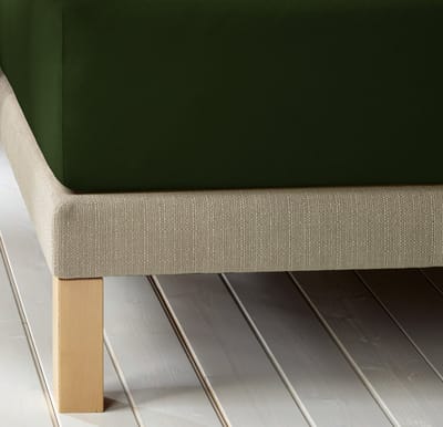 De Witte Lietaer Hoeslaken Laurence Kahki - 140 x 200/220 x h 30 - Katoen Flanel