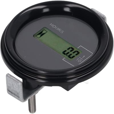 Compteur Horaire Minuteur Excavatrice Commande à Distance Affichage Numérique LCD 12V‑36V 0‑99999.9H Pour Kato Rond gray