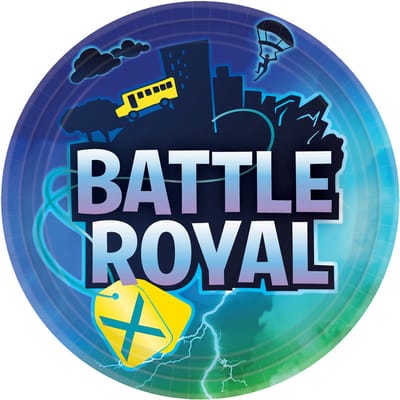 RIETHMULLER - 8 Battle royale papieren borden 23 cm