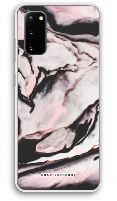 Case Company® - Hoesje geschikt voor Samsung Galaxy S20 hoesje - Roze stroom - Soft Cover Telefoonhoesje - Bescherming aan alle Kanten en Schermrand
