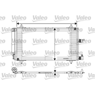 Condensator, airconditioning VALEO 817508