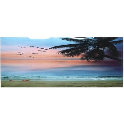 PVC Plakker Zeekant   Wolken Patroon Aquarium Achtergrond Poster Sticker Vis   Decoratie