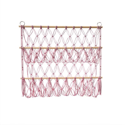 Knuffeldier Hangmat - Speelgoednet voor Kinderkamer - Roze