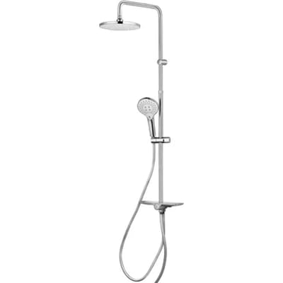 Aquavive Regendouche Basento - Zonder Kraan - Zilver - Rond - 3-straals - Waterbesparend