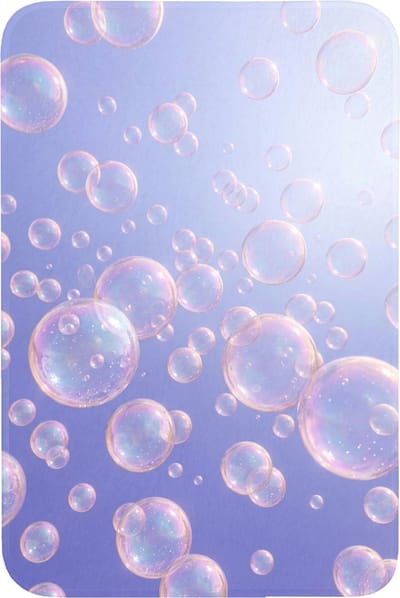 Badmat 60x90 cm - Antislip - Pastel - Bubbels - Dromerig - Badmatten voor badkamer - Badkamermat - Douchemat - Badkamer mat