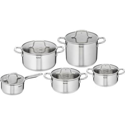 Tefal Virtuoso pannenset 5-delig - inductie (steelpan 16 cm  kookpan 18/20/24 cm  hoge kookpan 22 cm)