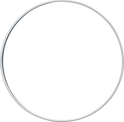 Draadringen Set - Knutselringen MDF - Decoratie Maken - Natuurlijk Materiaal - 18 cm - Wit