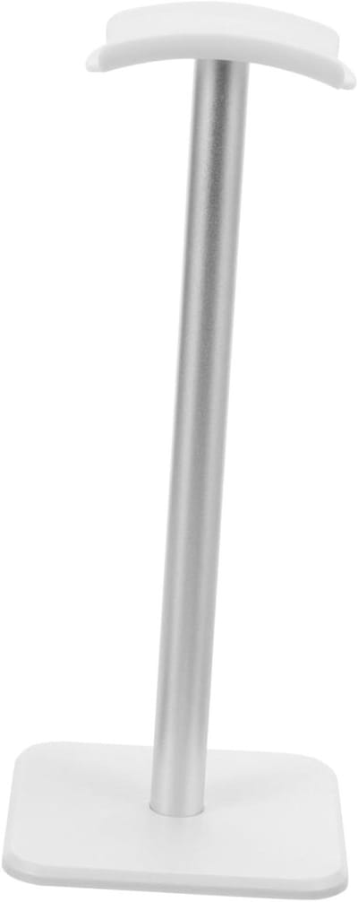 Hoofdtelefoonstandaard - Desktop houder - Opbergen en tonen - Afneembaar ontwerp - 24x10x10 cm - Wit