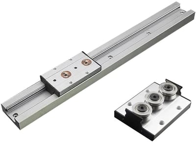 Lineaire geleiding met geïntegreerde dubbele as 32 mm SGR10E, rolgeleider, 1 set SGB10E blokken en lengte 300-1000 mm (SGB10E-5UU (5 ronden), 750 mm)
