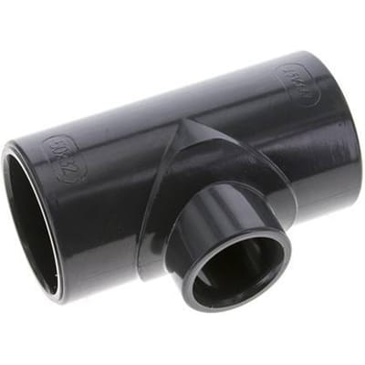 PVC Adapter T-stuk Lijmmof 50 tot 32mm