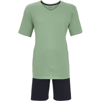 Ringella Katoenen heren shortama groen Groen man 60