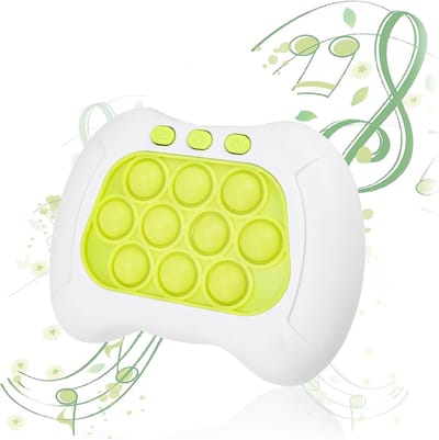 Igoods Pop It Spel - Anti-stress Pop-it Spel - Fidget Spel - Gameconsole - Concentratie en Motoriek - Wit/Groen