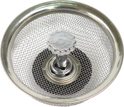 Afvoerzeef Douche - Doucheplug Zeef - Voorkomen Verstoppingen - Roestvrij Staal - 8.5 cm - Zilver