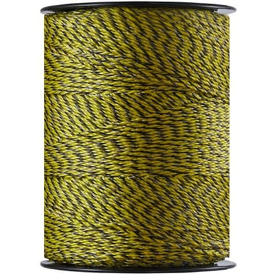 VEVOR Elektrisch hekdraad, 1026 m draagbaar polydraad, diameter 3/8 inch, 6 roestvrijstalen strengen voor betrouwbare geleiding en UV- en roestbestendigheid, hekdraad voor paarden, vee en vee
