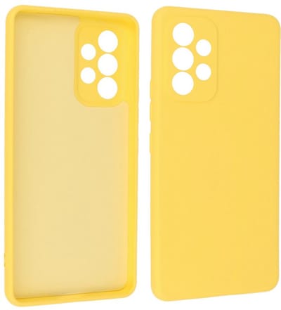 Fashion Backcover Telefoonhoesje - Color Hoesje - Geschikt voor Samsung Galaxy A33 5G - Geel