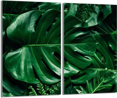 TMK ArtDeko Serie - Snijplank - Monstera - Beschermplaat - Glas