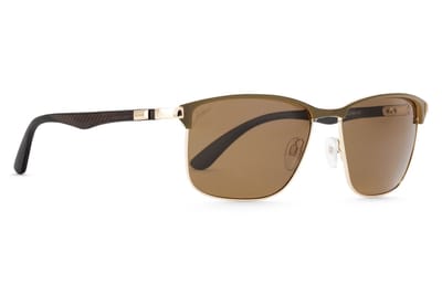 Jackie L zonnebril Toulon ZO-0250C Carbon gold-coffee – bruin polarised TAC – UV400