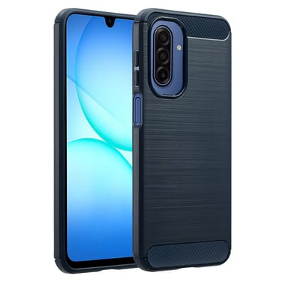 imoshion Hoesje - Geschikt voor Samsung Galaxy A17 (5G) / A17 (4G) - Brushed Backcover - Donkerblauw