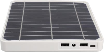 Zonnepaneel - Draagbaar Opladen - Buiten Activiteiten - 20W Efficiënt - 18 x 16.5 cm - Zwart