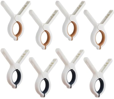 Allecto - Strandhanddoek clips - Winddicht en groot - Ideaal voor ligstoelen - Wasknijpers voor strand - Perfect voor vakanties en zwembad