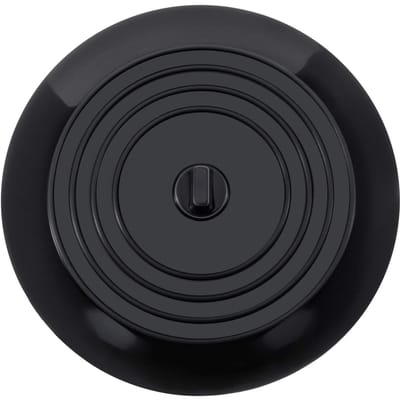 Couvercle de drain de sol en silicone pour évier de cuisine, baignoire, bouchon de cheveux, filtre de salle de bain noir