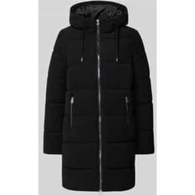 Regular fit gewatteerde lange jas van corduroy, model 'DOLLY'
