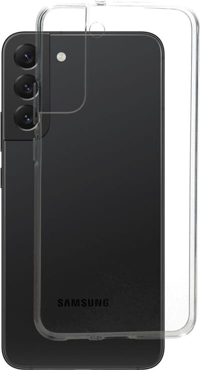 Mobiparts hoesje geschikt voor Samsung Galaxy S22 Plus - Zacht TPU - Schokabsorberend TPU - Grip Coating - Transparant