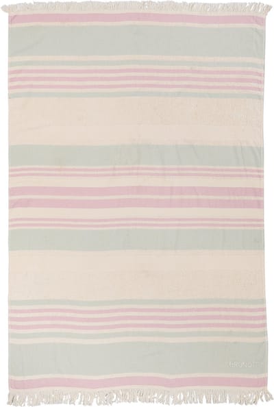 Brunotti - Stripey - Strandhanddoek Aqua Grey - Unisex - 100% Katoen - 100 x 150 CM - Strandlaken - ONE SIZE