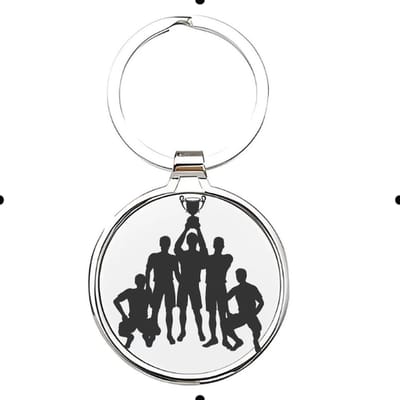 Akyol - Voetbal Sleutelhanger - voetbal - liefhebber - Cadeau - Sport - 2,5 x 2,5 CM