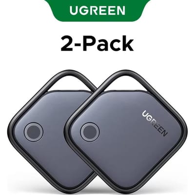 UGREEN SmartTag localisateur intelligent modèle à crochet CM816 noir certifié FMN pile bouton autonomie en veille de 24 mois noir