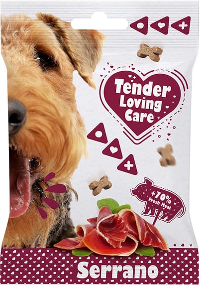 Duvoplus - Hondensnack - Aquarium - Tlc Soft Snack Serrano 100g - Display - 1st