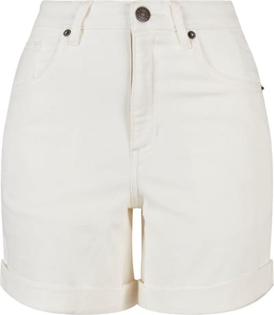 Urban Classics - Organic Stretch Denim 5 pocket Korte broek - Taille, 26 inch - Wit