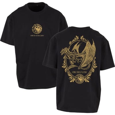 Game of Thrones T-shirt - House of the Dragon - Fire Made Flesh - XXL tot 3XL - zwart