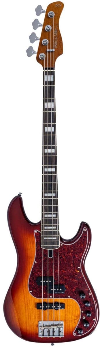 Sire P7N A4/TS Marcus Miller 4-snarige Actieve PJ Basgitaar Tobacco Sunburst met Elzen Body en Heritage-3 Preamp