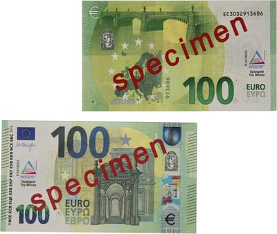 Speelgeld 100 Euro Biljetten Set voor Rekenen en Winkelen