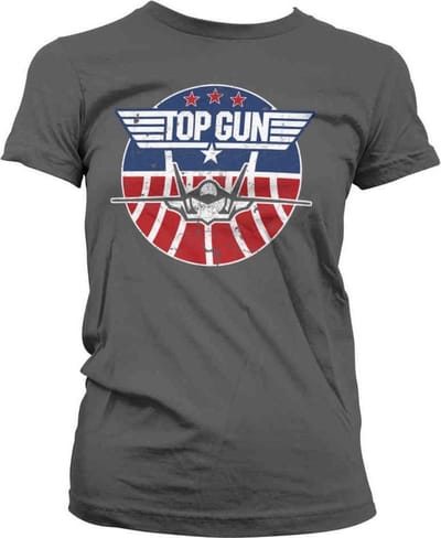 Top Gun Dames Tshirt -S- Tomcat Grijs